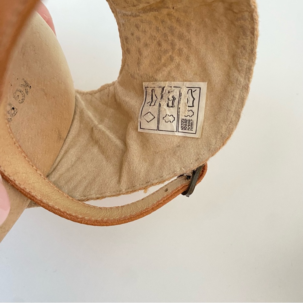 Kurt Geiger Wedge Heel Ankle Strap Dusty Pink Suede Espadrilles Size 38/7.5 GUC - Picture 11 of 13